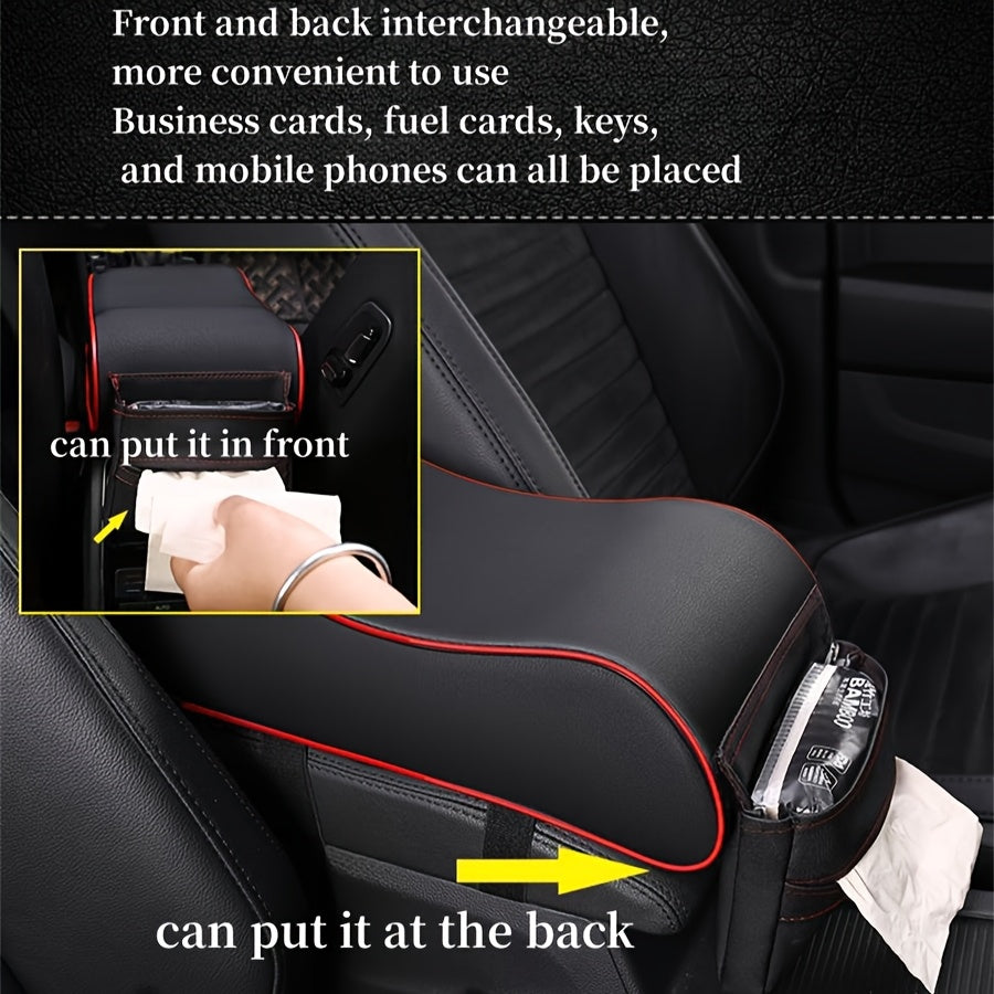 Universal Car Armrest Box Pad Cover with Storage Boost and Protection