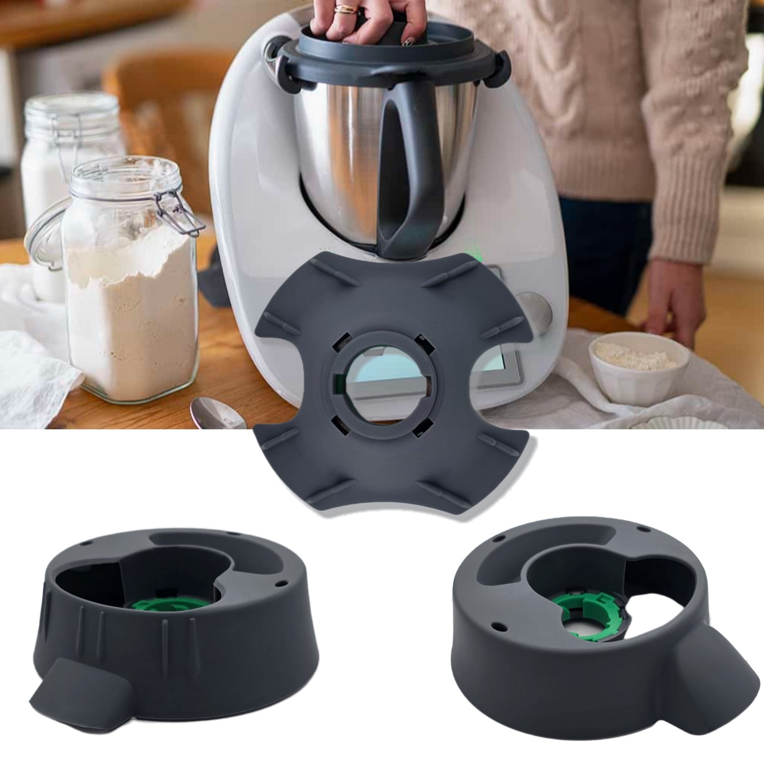 Thermomix aralashtirgichlari uchun asosiy qozon - Oshxona va restoran uchun ko'p maqsadli aralashtirish idishi, TM5/TM6/TM31/TM21 modellari bilan mos keladi, idish-tovoq yuvish mashinasida yuvish mumkin