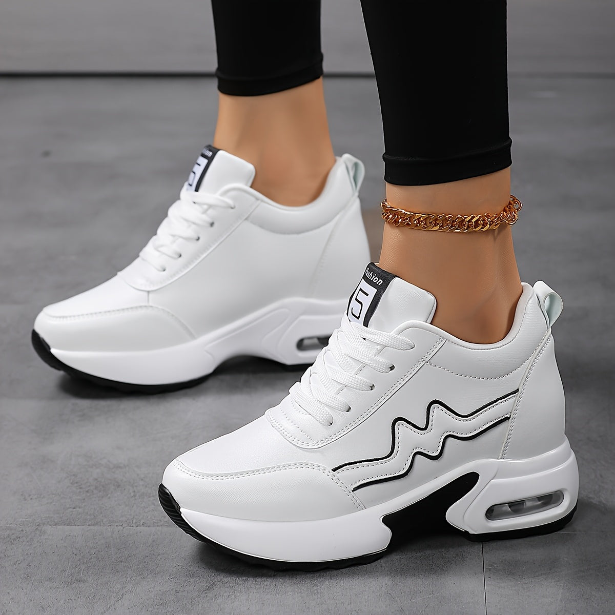 Zapatillas casuales ligeras para mujer blancas, zapatos de caminar de bajo perfil, transpirables y cómodas