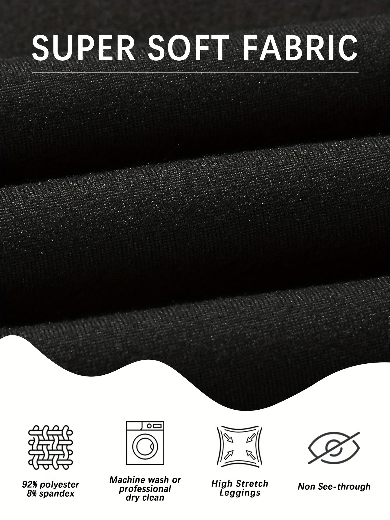 Plus Size Women's Yoga Leggings High Waist Breathable Stretchy 5 Pack