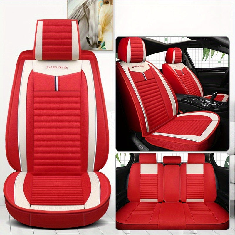 Full Car 5-Seat Luxury Seat Cover All-Season Full Coverage