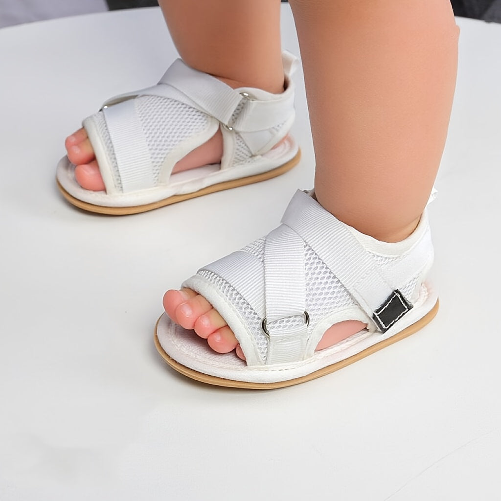 Kichkina erkaklar va qizlar uchun yumshoq taglikli, sirpanmaydigan yurish poyabzali, ochiq barmoqli, kundalik, engil