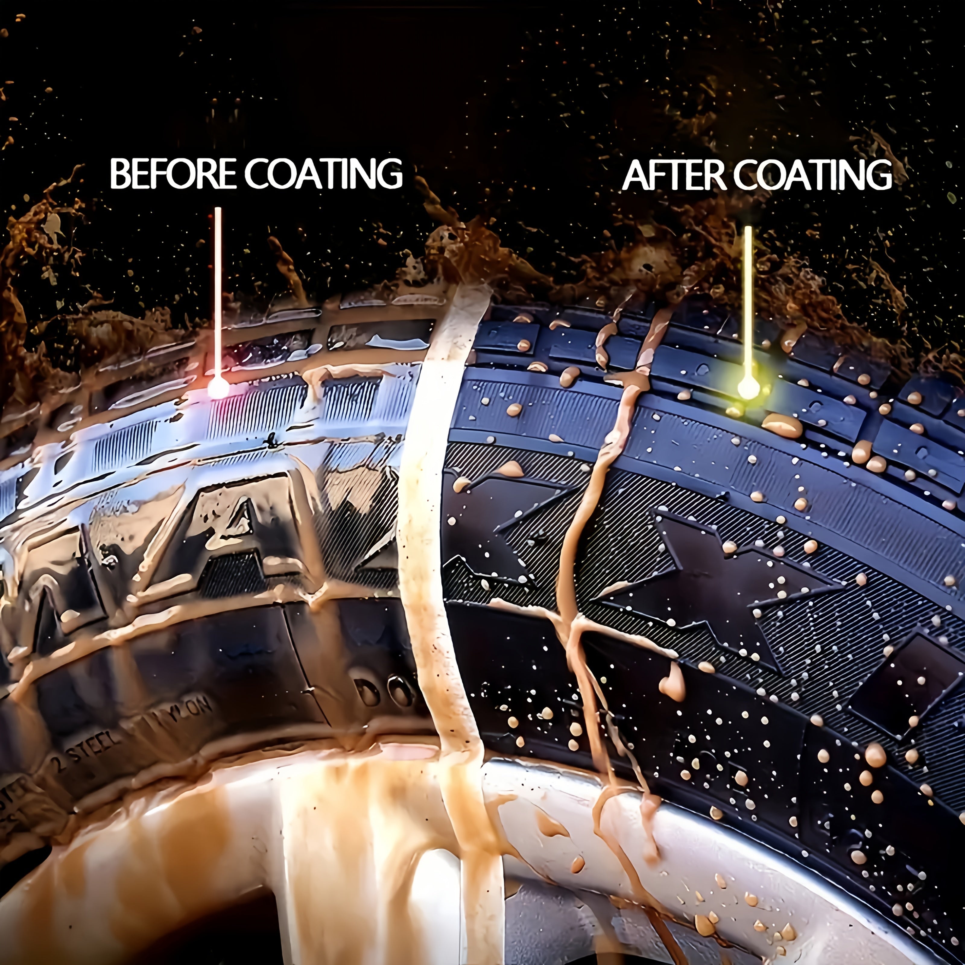 Tire Black Gloss Paste for Cars Motorcycles Bicycles Long-Lasting Shine