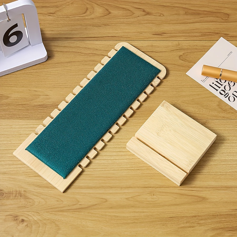 Деревянная подставка для украшений для ожерелий и кулонов с съемной подставкой