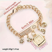 Women's Quartz Watch and Bracelet Set Elegant Gift for Special Occasions