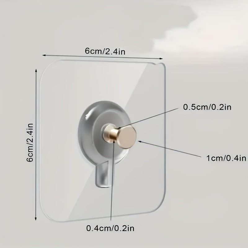 10 шт. Прочные самоклеящиеся крючки для стен для легкого подвешивания картин - моющиеся, многоразовые, без пробивания - идеально подходят для домашнего декора и организации