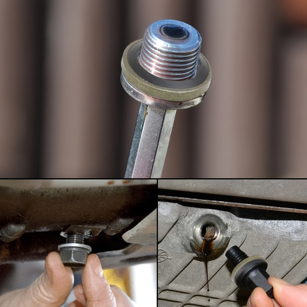 100Pcs Car Oil Drain Plug Washer Seal Kit Rubber M6 M8 M10 M12 M14