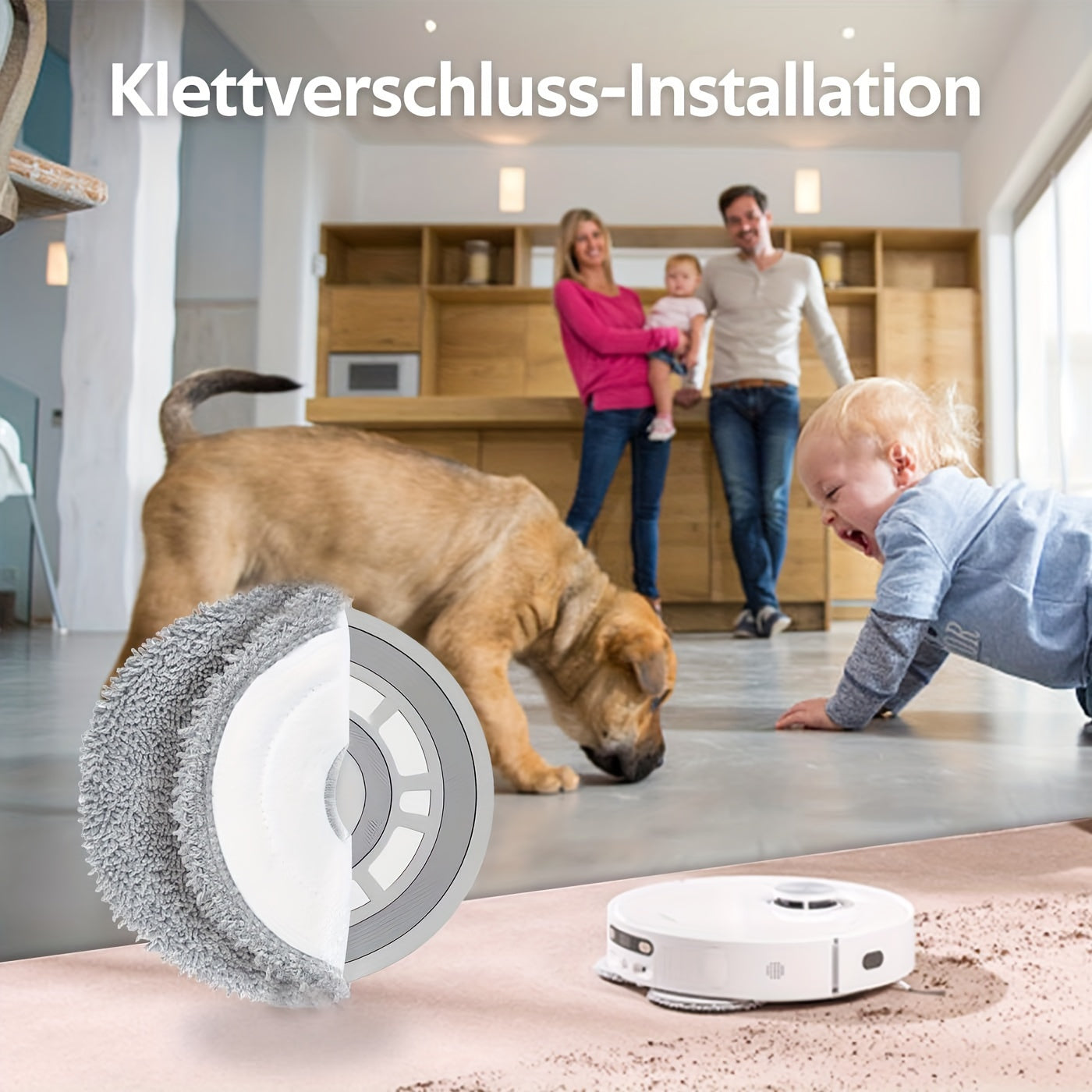 8 Washable Mop Pads for Robot Vacuum Cleaners, Compatible with L10 Ultra and X40 Ultra