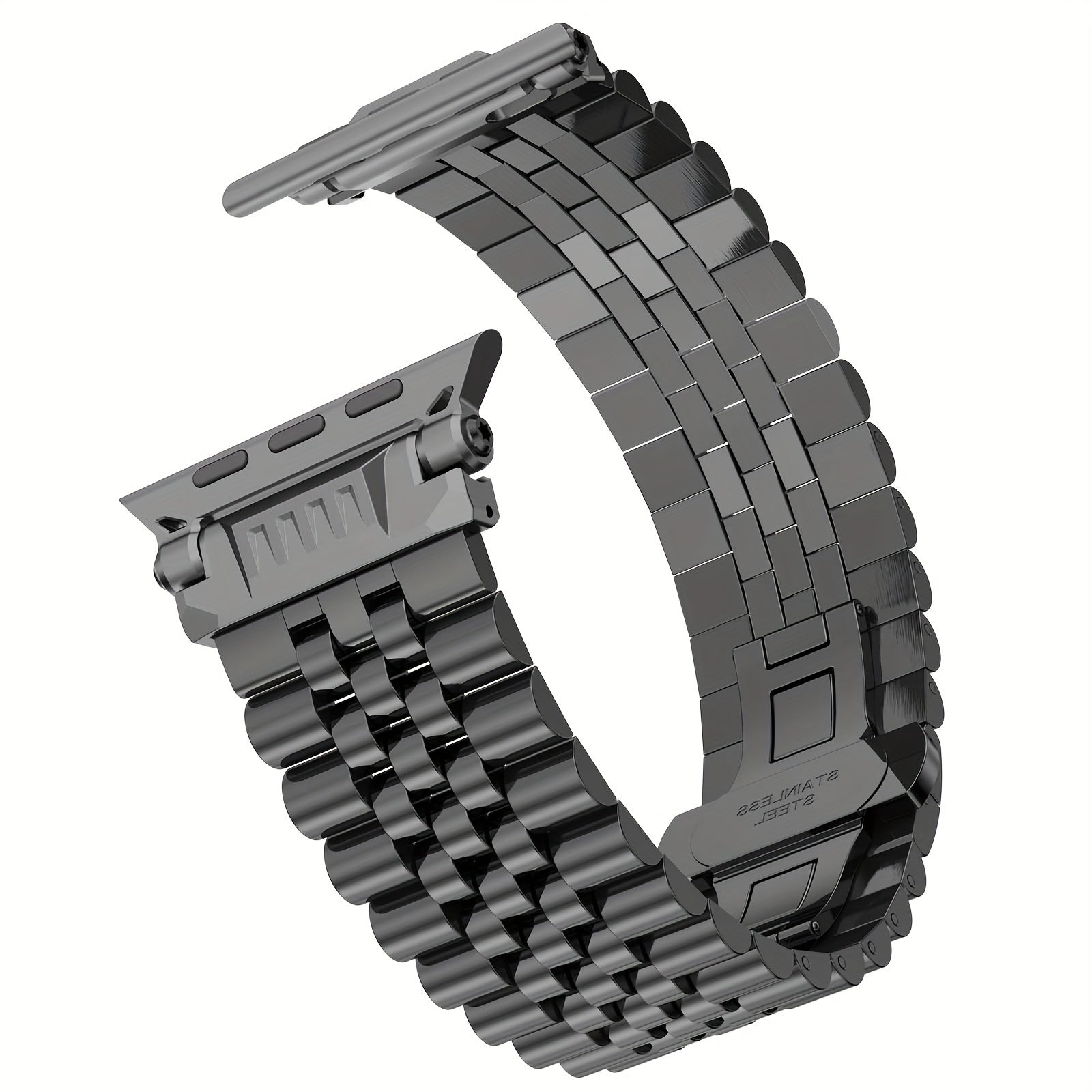 316L Stainless Steel Connector Strap for Apple Watch Bands 42-49mm Series 1-10