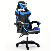 Игровое кресло с регулируемой подголовником, вращение на 360°, нейлоновый каркас, наполнитель из поролона