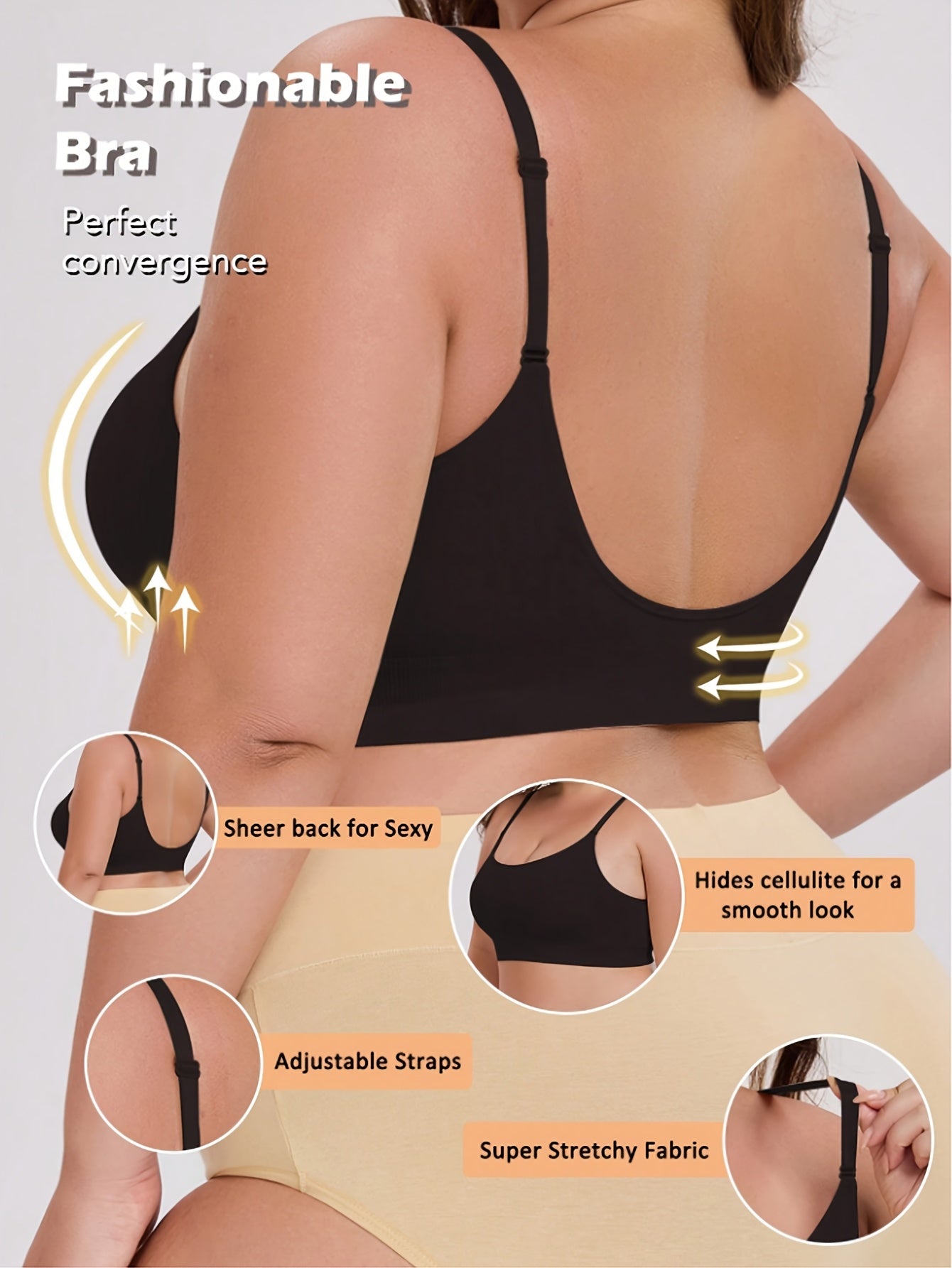 Women's Breathable Nylon Sports Bra for Running and Training