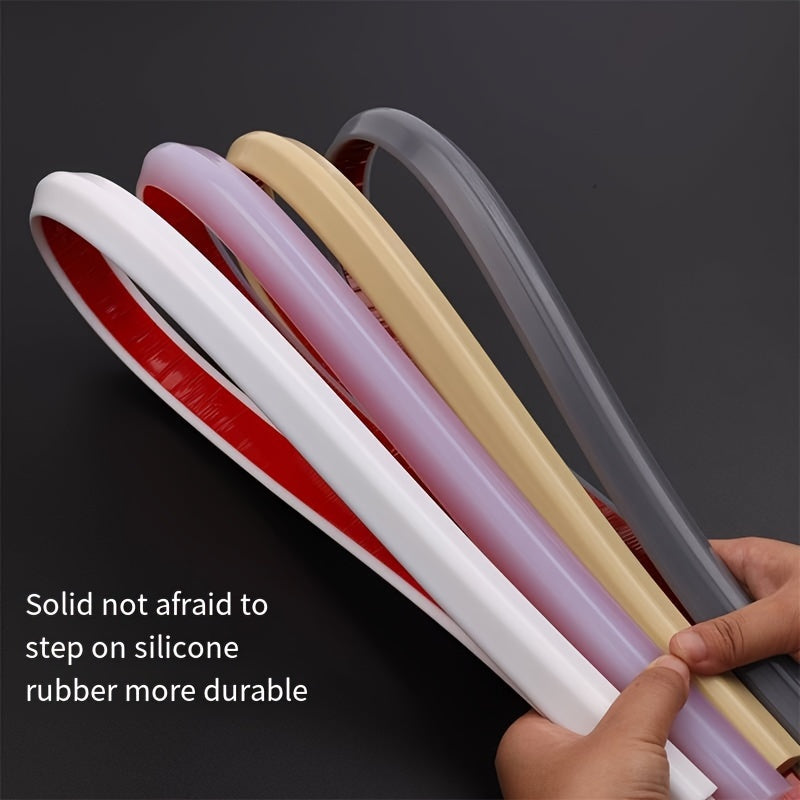 Flexible Silicone Seal Strip for Wet Dry Separation Bathroom Kitchen Floor Guard