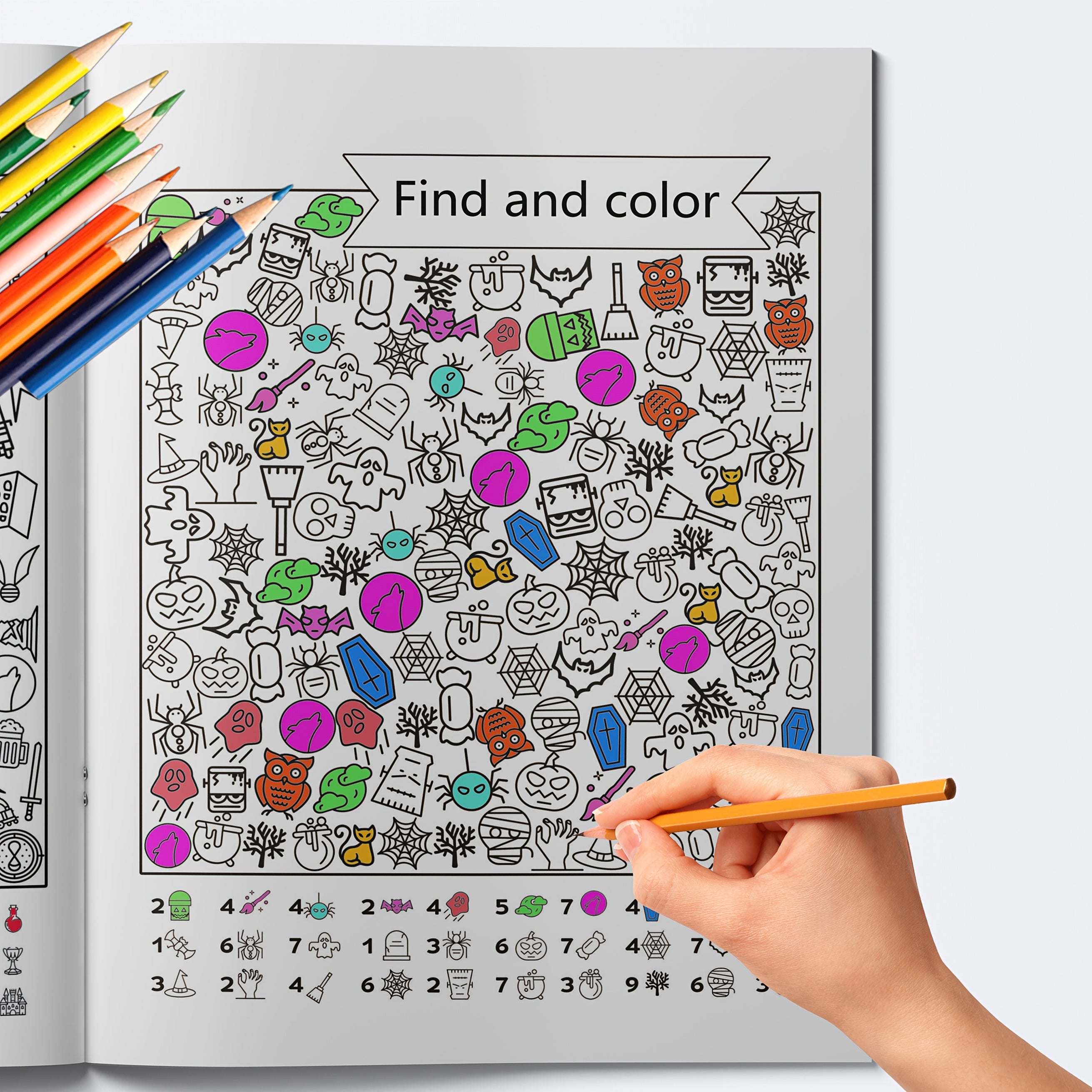 Children's Coloring Book for Kids Ages 3-8 Pattern Recognition and Motor Skills Development