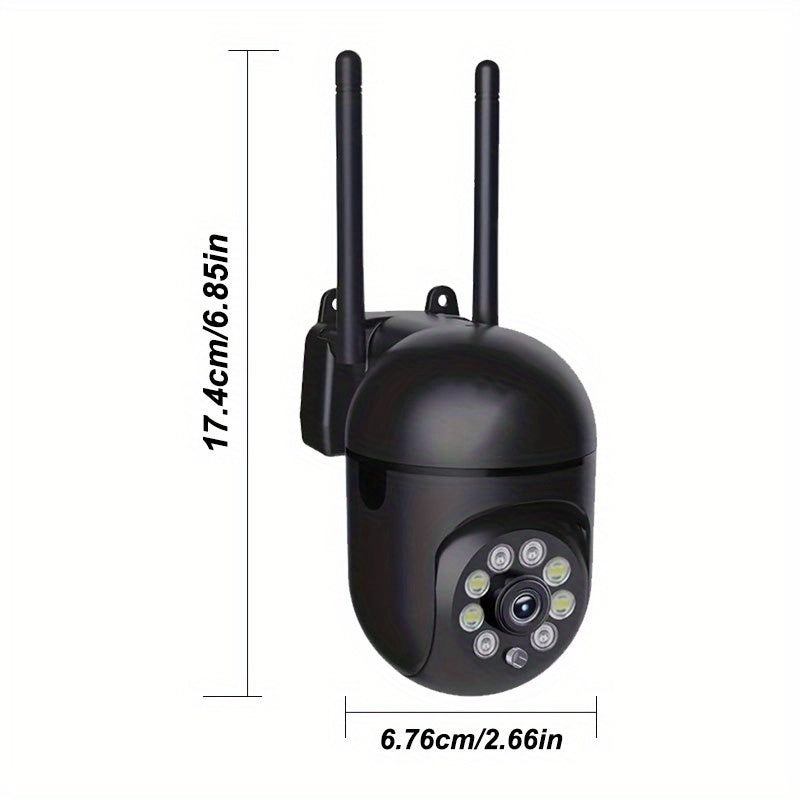 Wireless 3MP HD WiFi IP Camera with Motion Detection Night Vision PTZ Two-Way Audio for Home Security