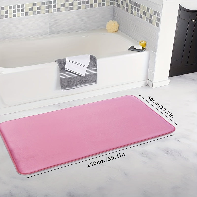 Coral Fleece Non-slip Quick-Drying Bath Mat for Bathroom Kitchen Laundry Bedroom