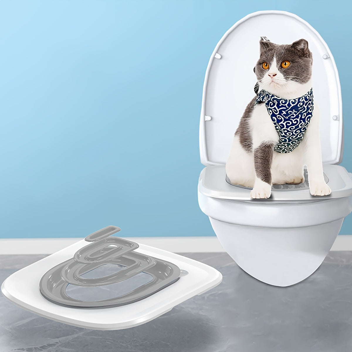 Cat Toilet Training Aid Made of PP Material for Litter Box Transition