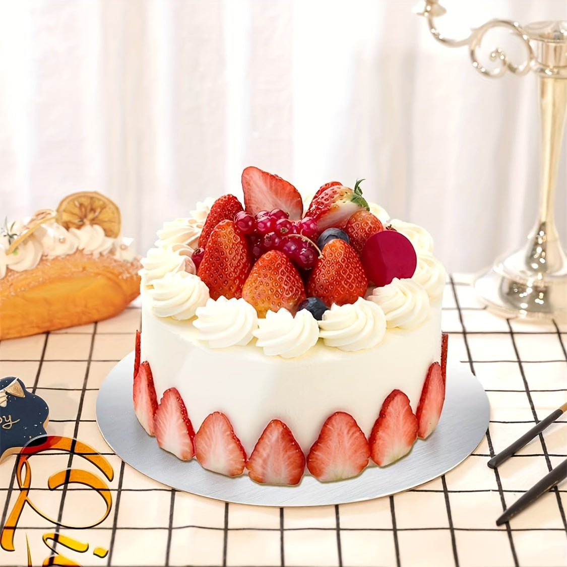 10 Pack Silver Cake Boards Disposable Cake Bases for Weddings Birthdays