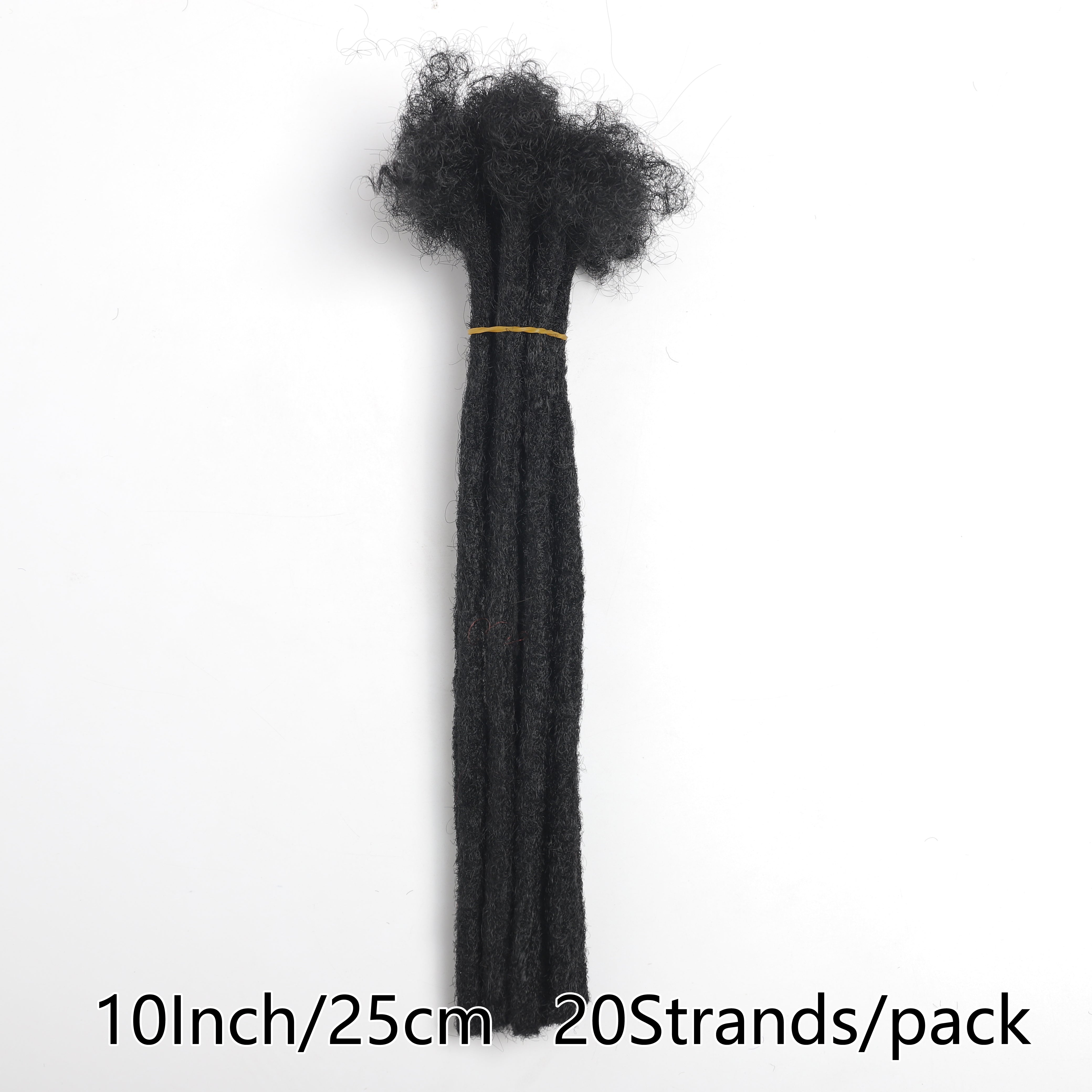 10-Inch Synthetic Loc Dreadlocks Extensions 20 Strands Afro Kinky Style