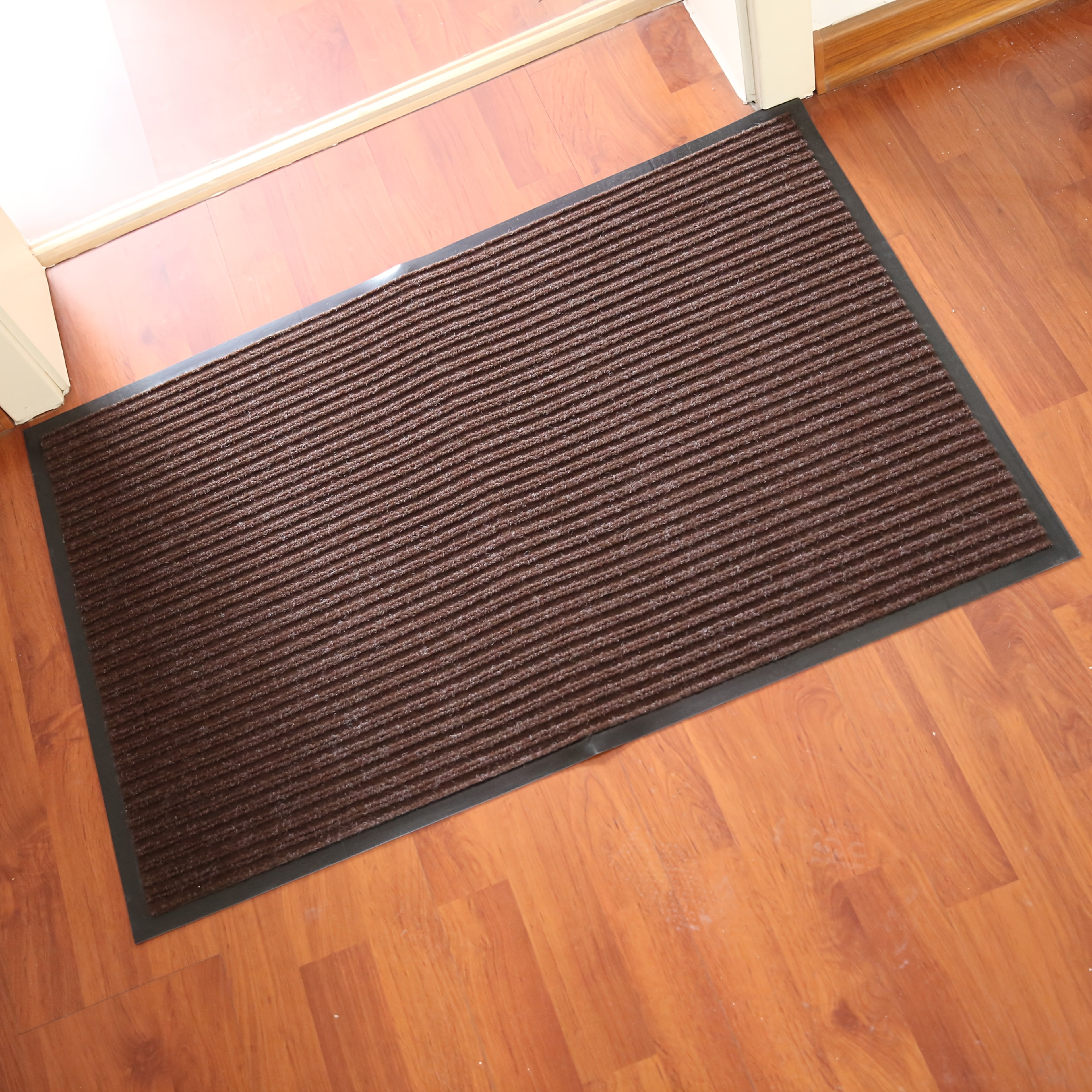 Alfombra impermeable geométrica para interior y exterior, entrada, 45x75cm, de alto tráfico
