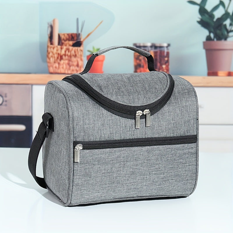 Bolsa de almuerzo con tema espacial aislada y correa ajustable de gran capacidad