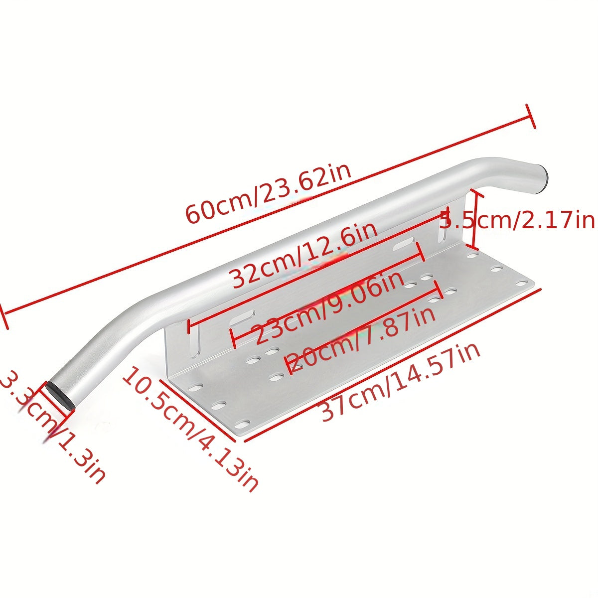 Marco de faro de coche universal para placa de matrícula luz auxiliar para todoterreno