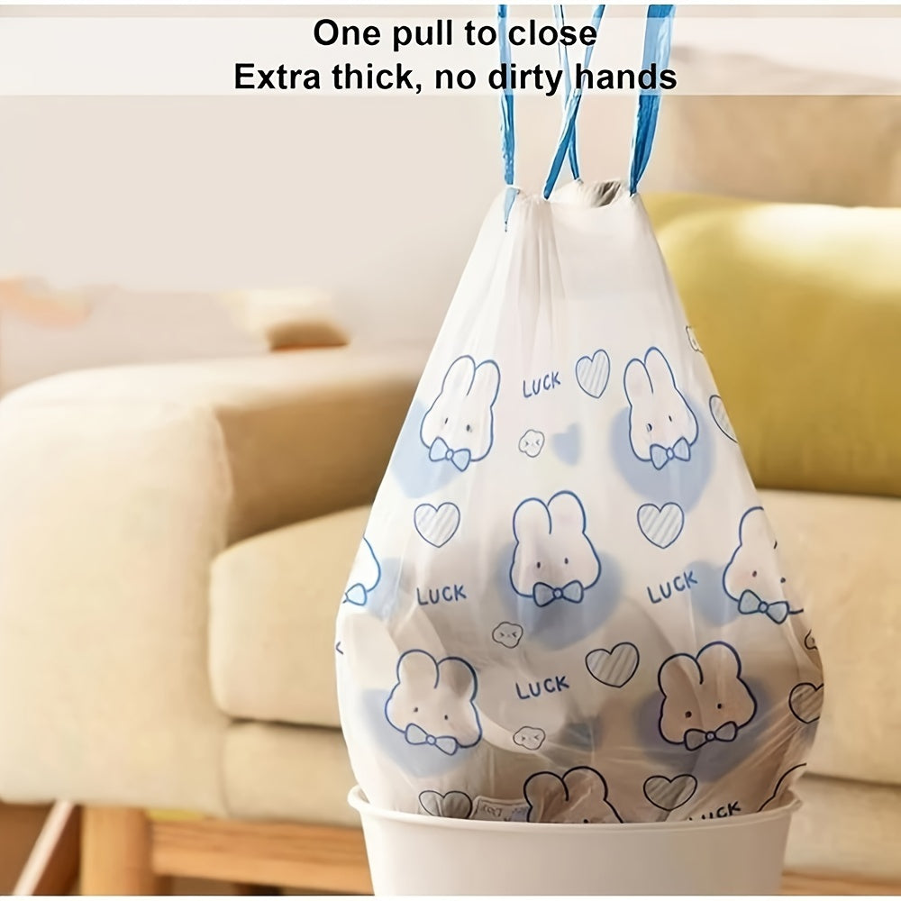 Multfilm chizilgan chiziqli axlat sumkalar 44.96x29.97cm, Uy, oshxona, hammom uchun plastik chiqindi sumkalar