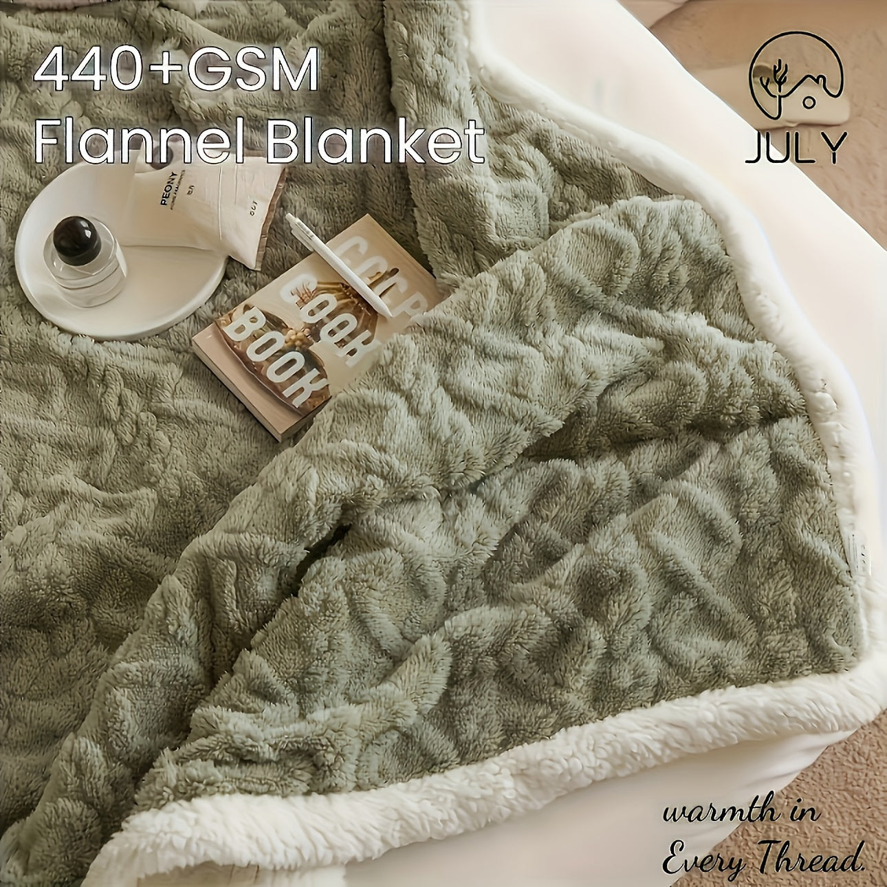 Reversible Geometric Pattern Blanket for Sofa and All Seasons 350g Polyester