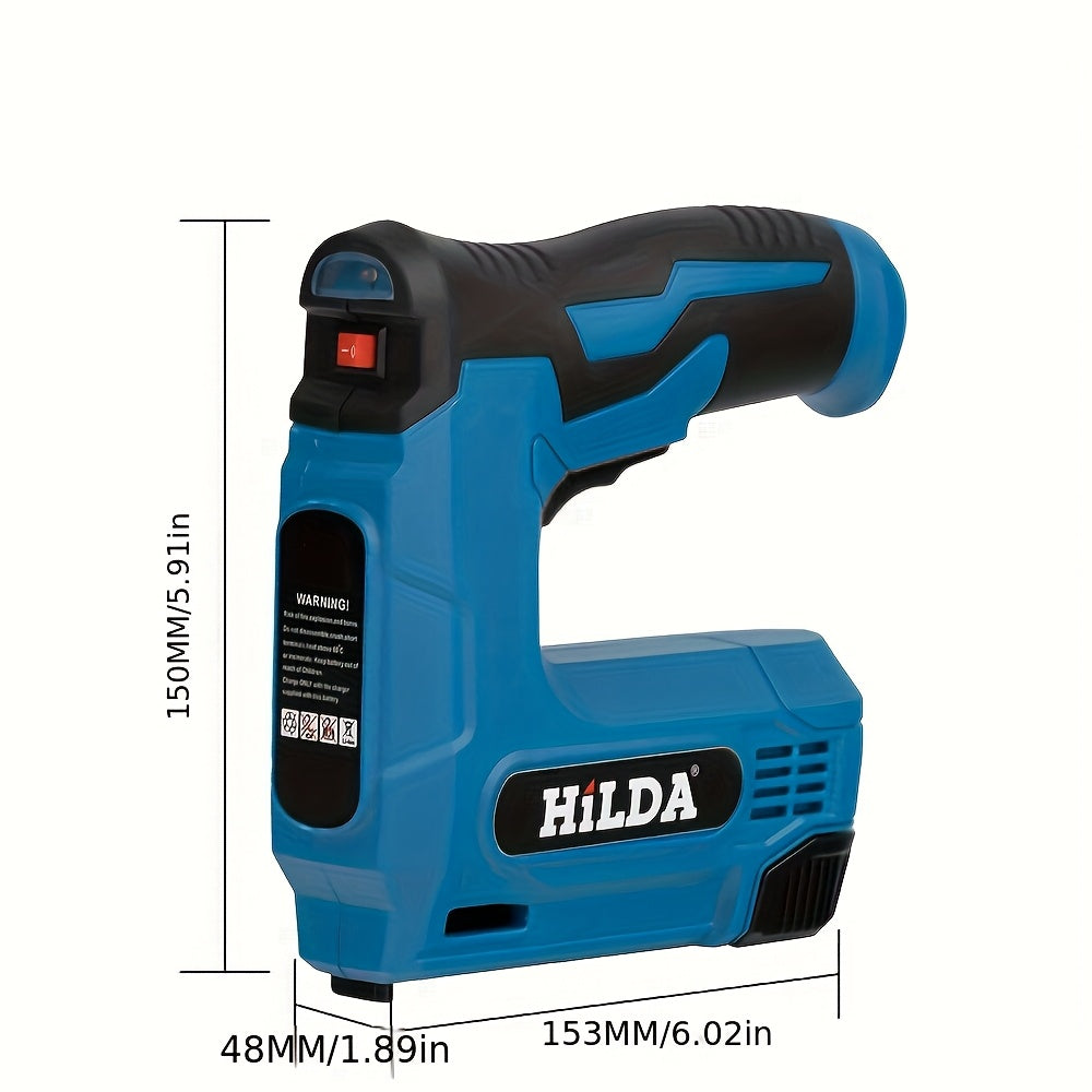 Kit de pistola de uñas eléctrica inalámbrica con batería de litio recargable por USB y accesorios