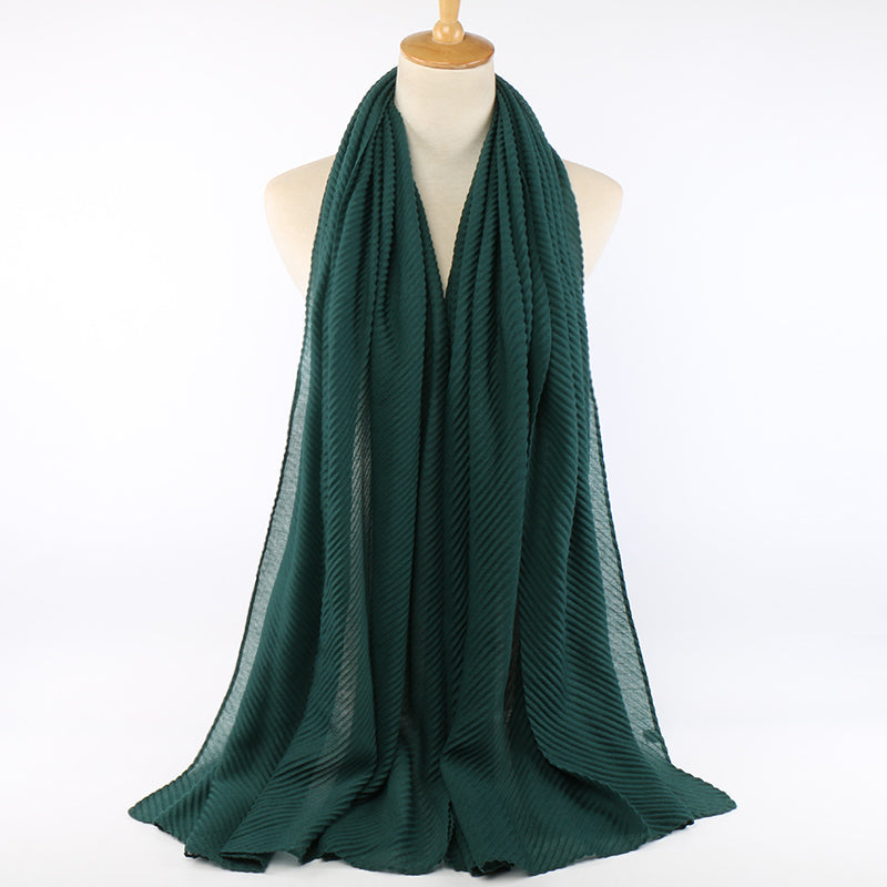 Pañuelo de hiyab de color sólido para mujer, transpirable, protección solar, a prueba de viento, ligero