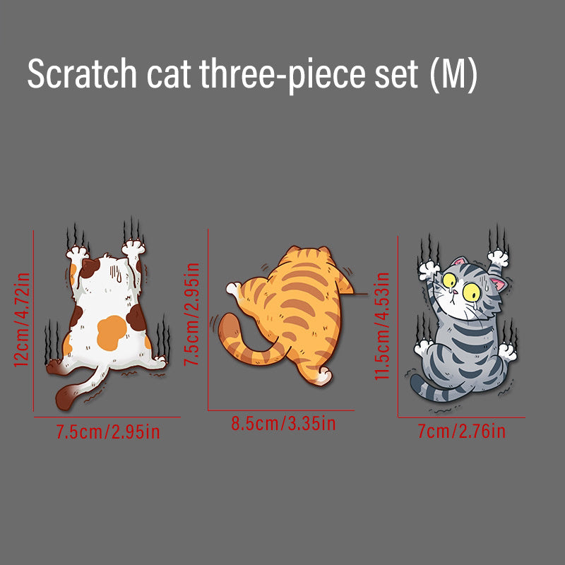 Pegatinas divertidas de gatos para coches, adhesivos de vinilo impermeables para coches y motocicletas