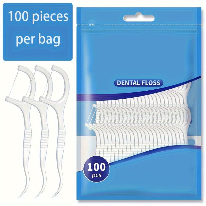 100/50/30 Dental Flosser Picks for Oral Care Portable Disposable Travel