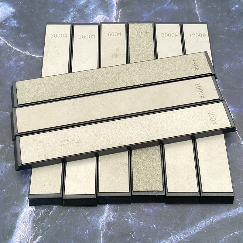 4 dona olmos pichoqni silliqlash toshlari, statik burchakli, silliqlash toshlari, oshxona uchun