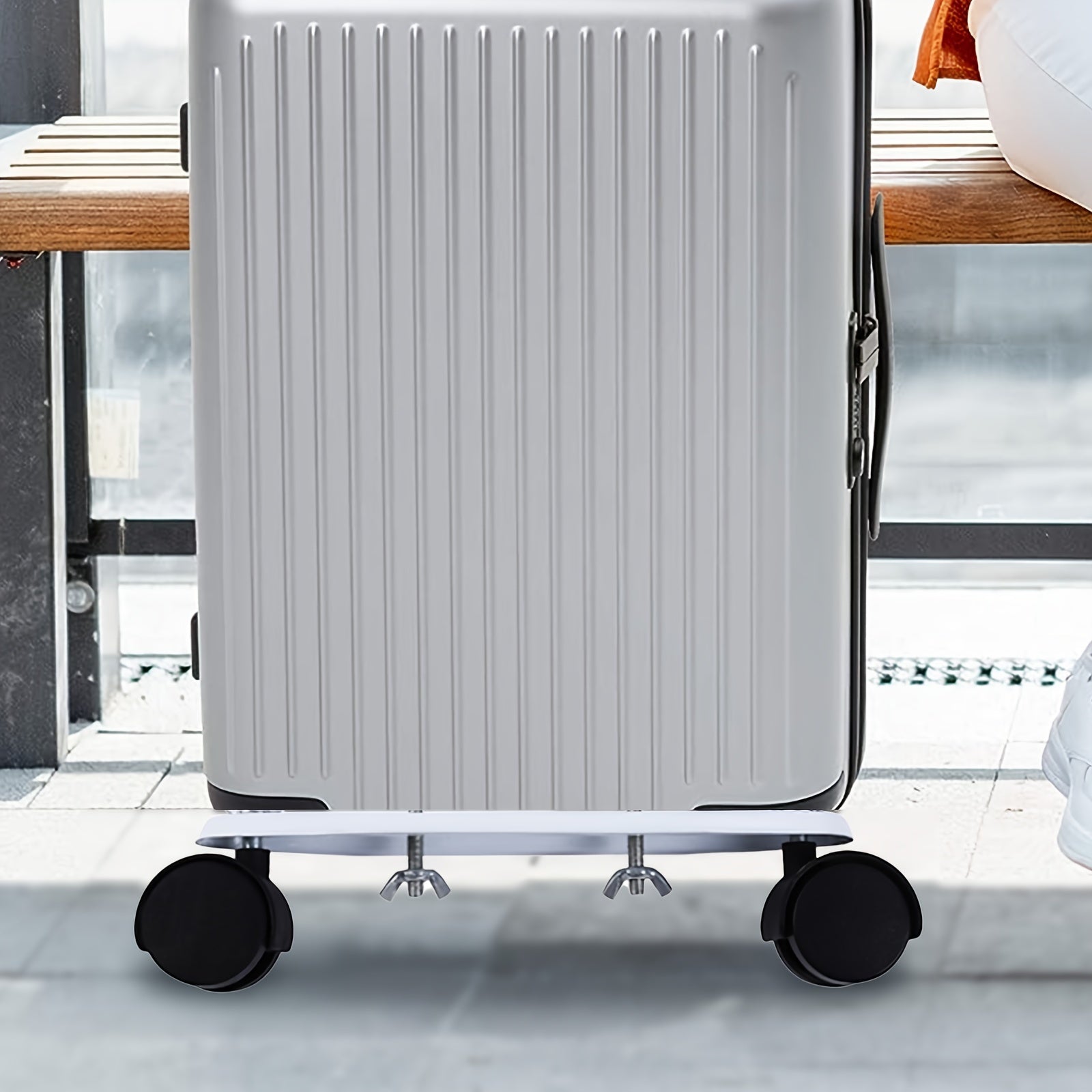 Electric Heater Caster Base with Radiator Pulley and Universal Wheel