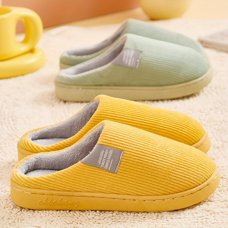 Women's Indoor Slippers Soft Fabric Lining All-Season Comfort Multiple Colors