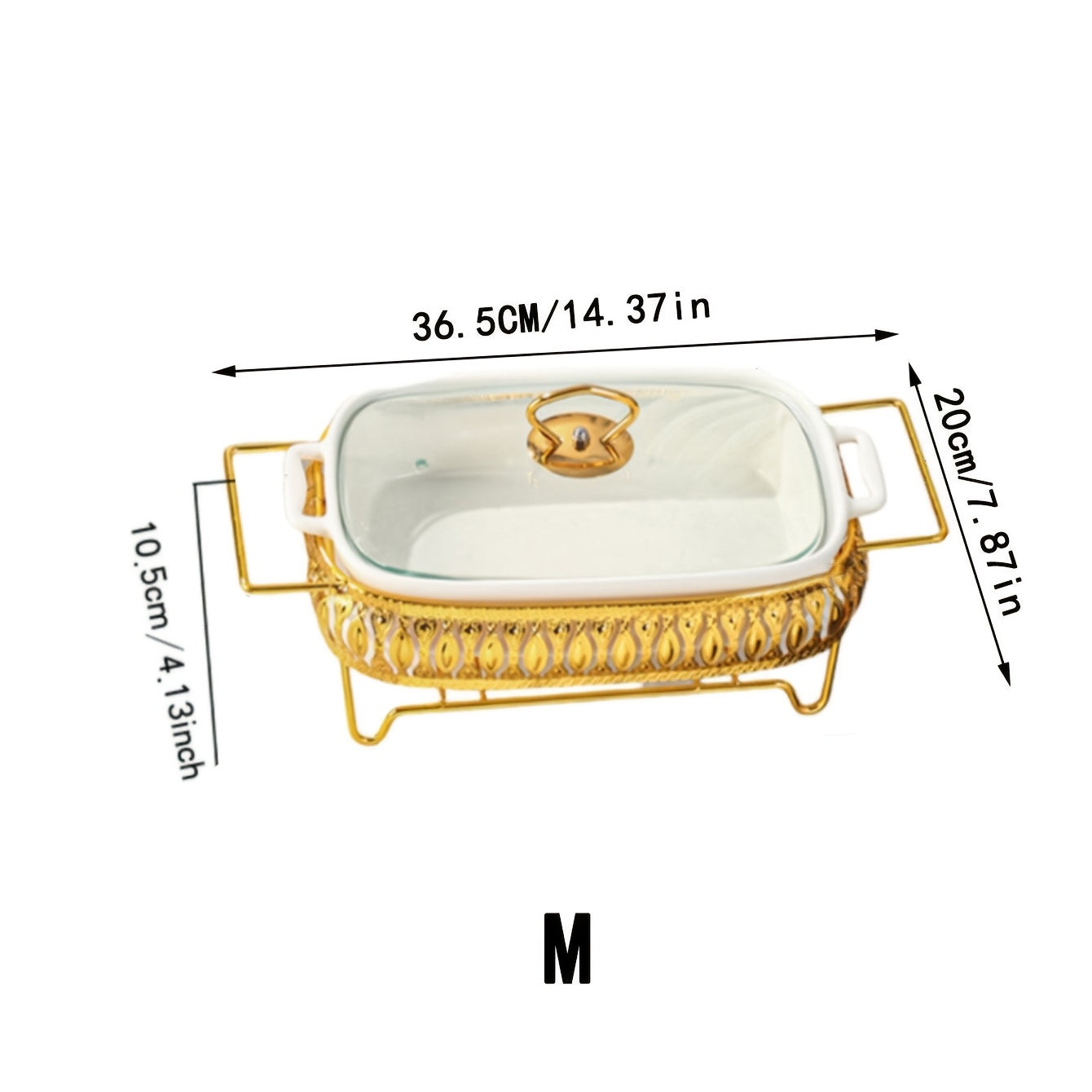 Элегантный набор керамических сервировочных блюд с крышкой, подсвечник и золотая отделка - идеально подходит для вечеринок, домашнего угощения и коллекции посуды.