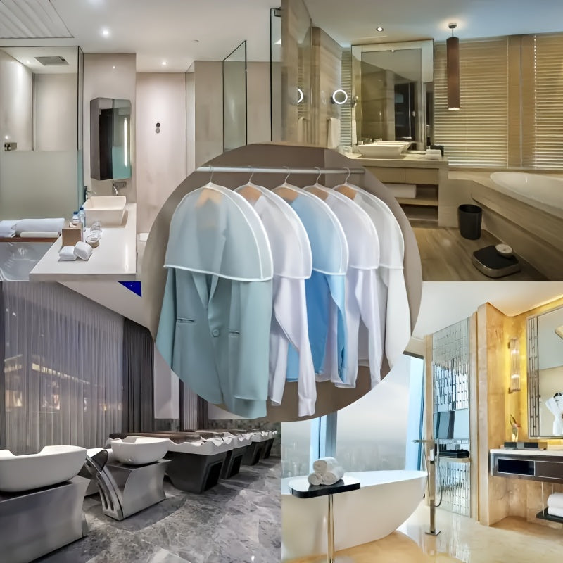 Juego de 3/6 fundas de plástico para prendas de ropa para abrigos y chaquetas, protector contra el polvo, organizador de armario