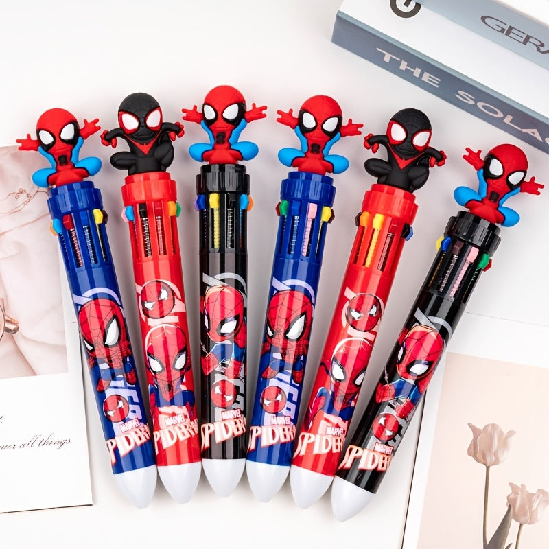 Spider-Man Stationery Set Includes Notepad and Pens for Students and Office Use