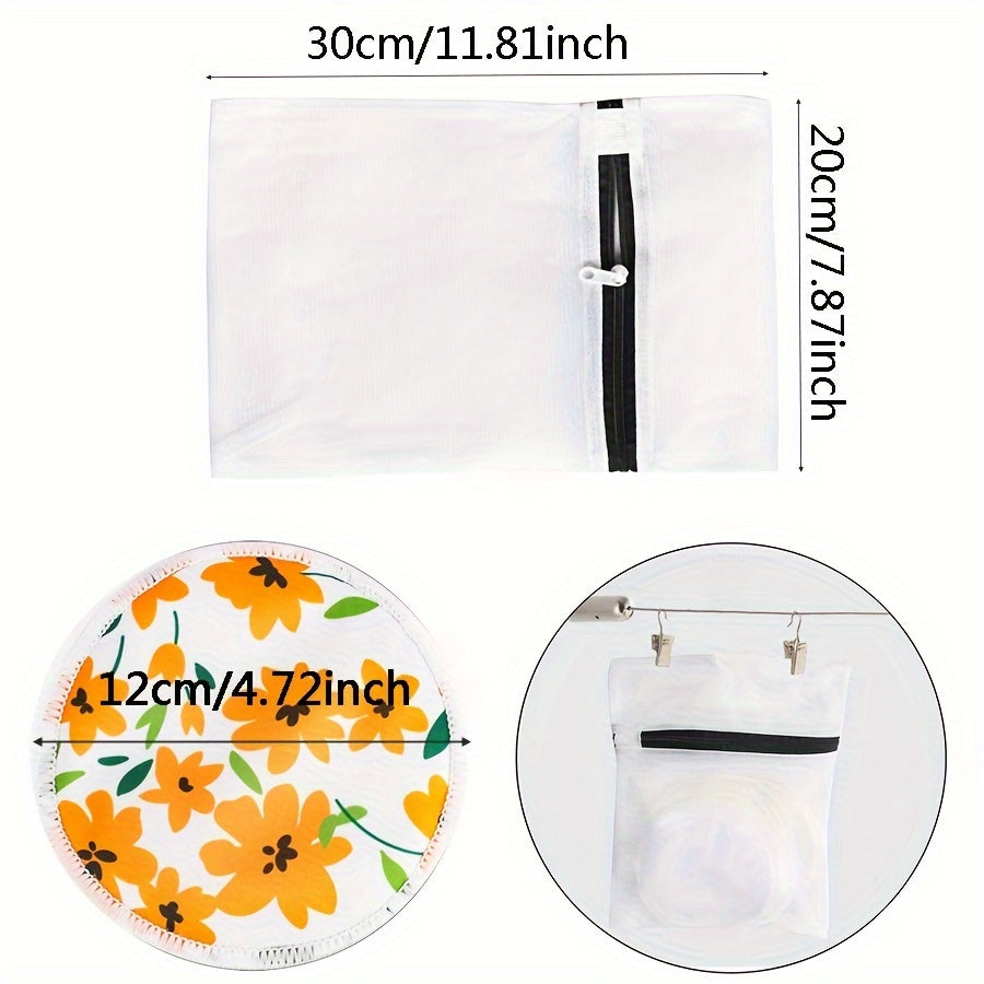 10-штук органических впитывающих прокладок для кормящих матерей 14+ моющихся из полиэстера