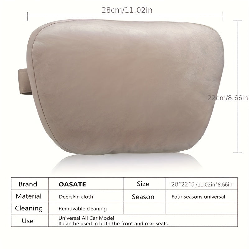 Adjustable Car Headrest Pillow Neck Support Soft Polyester Ergonomic Comfort