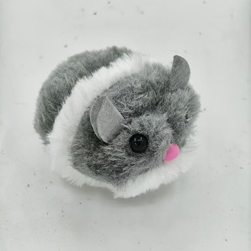 Plush Cat Toy with Mouse Design Shakes and Moves for Cats