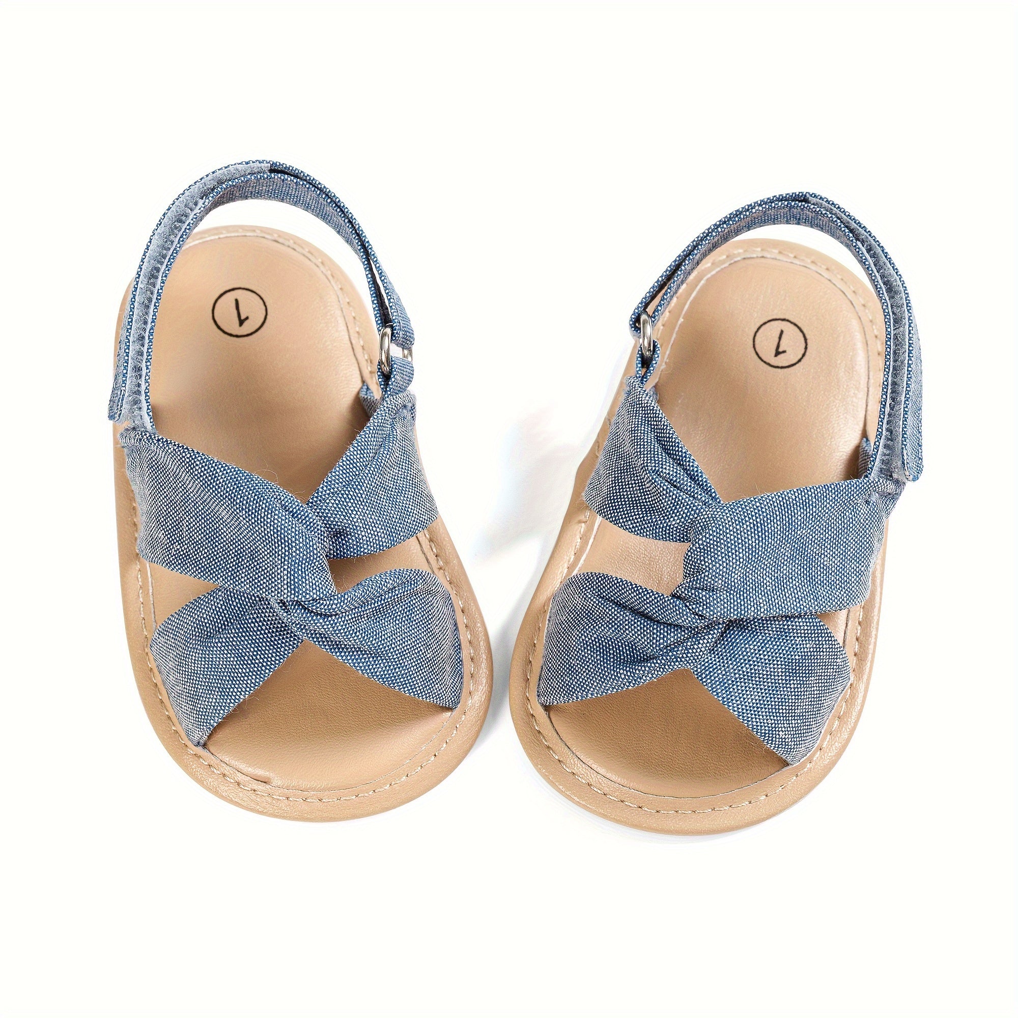 Kichkina qizlar uchun ochiq barmoqli sandal keng va nafas oladigan bahor yoz oddiy poyabzal