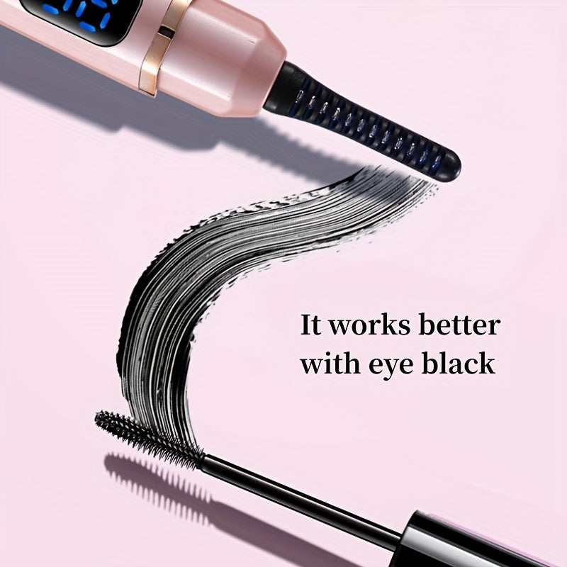 Electric Eyelash Curler 3-in-1 USB Rechargeable with 3 Temperature Settings Compact Travel Beauty Tool