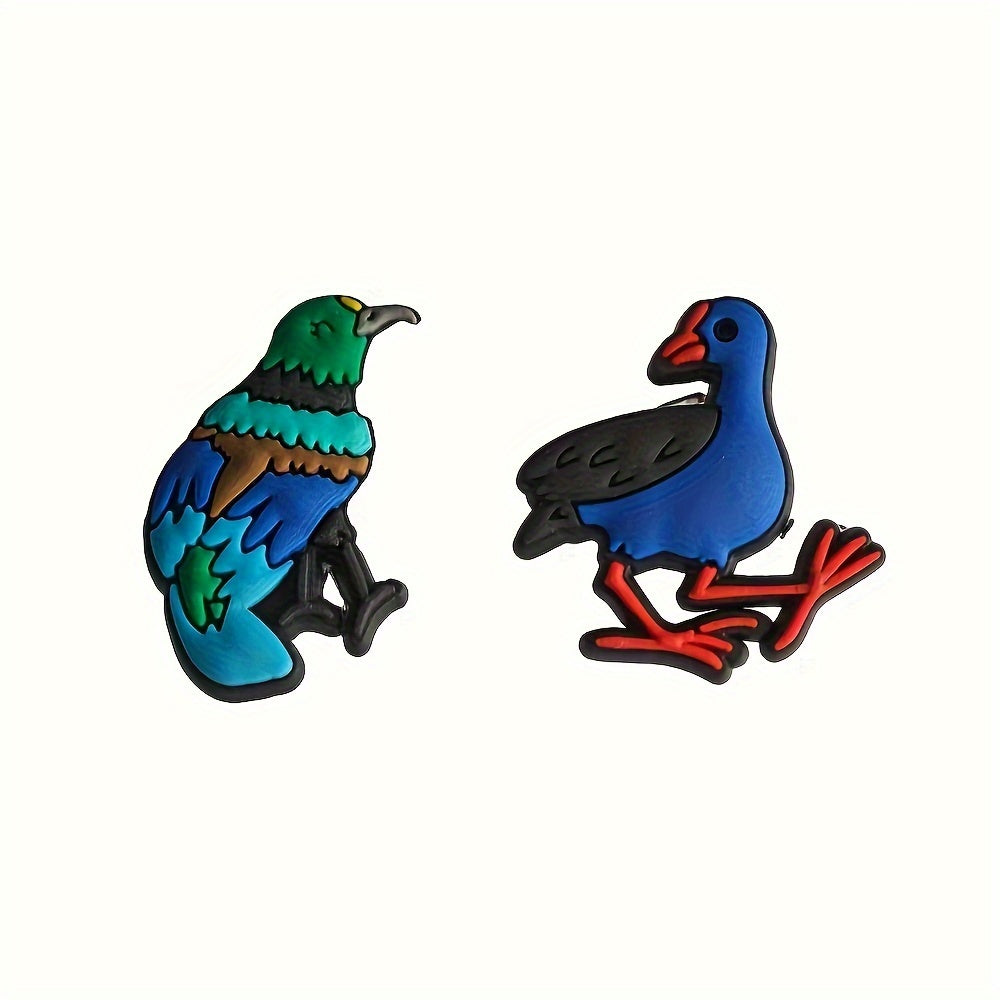 12/6 Pcs Kids Girls Bird Shape Shoe Charms for Sandals and Slippers