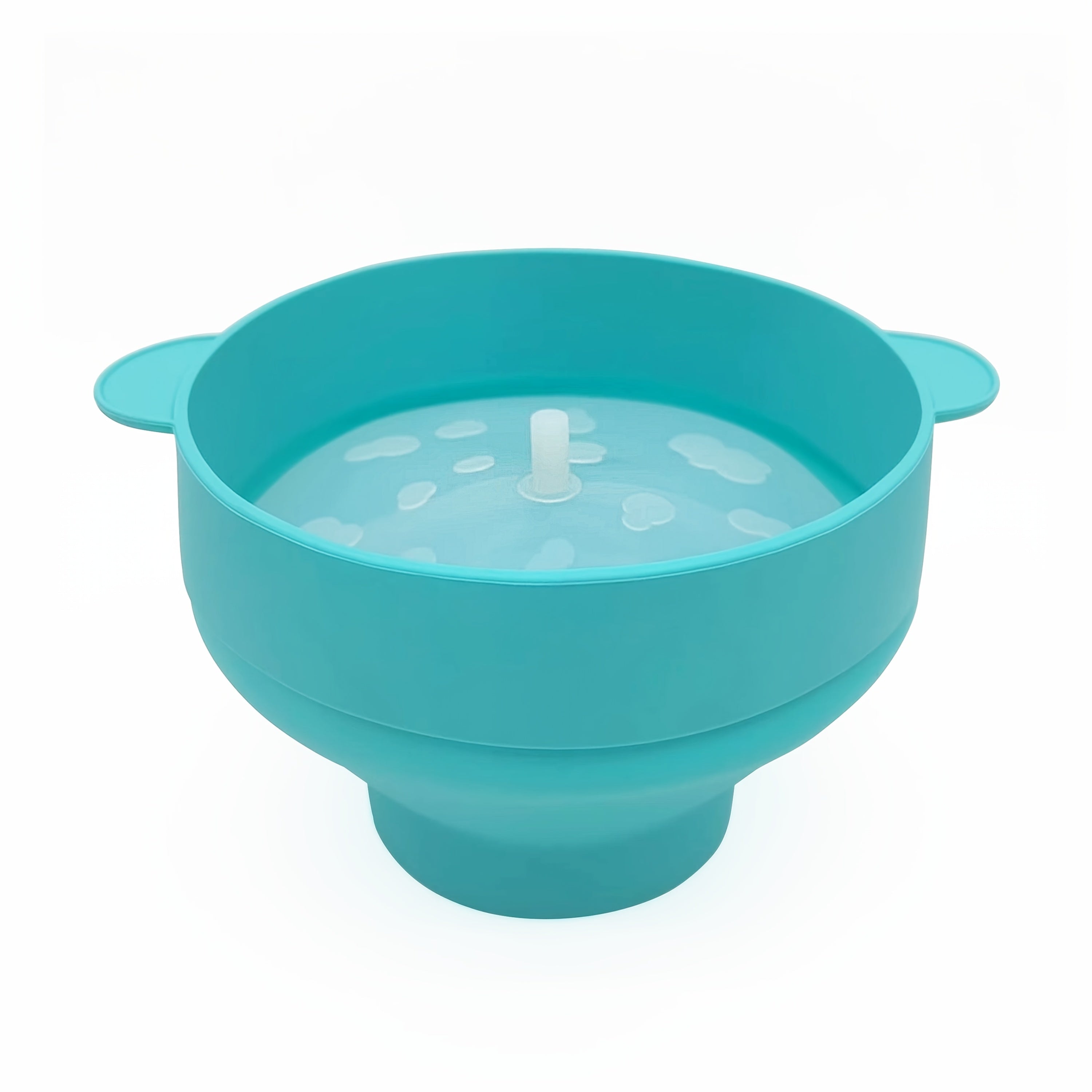 Mikroto'lqinli pech yoki issiq havoda popkorn uchun yopiladigan silikon popkorn qutisi.