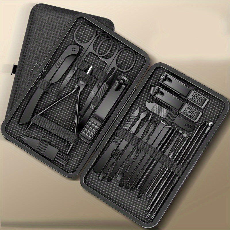 8/24 Piece Stainless Steel Nail Art Tool Set with Straight Blade Scissors for Toenail Care