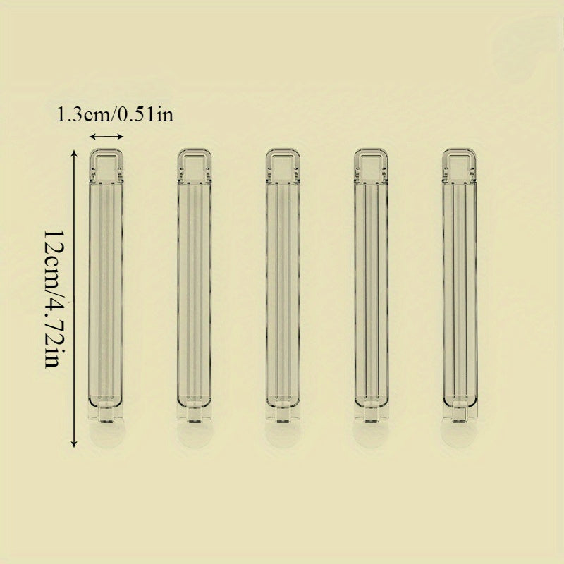 5 dona Mini vakuum yopishqoq sumka kliplar to'plami, atıştırmalıklarni yopishtirish uchun, chips va kukun uchun ideal