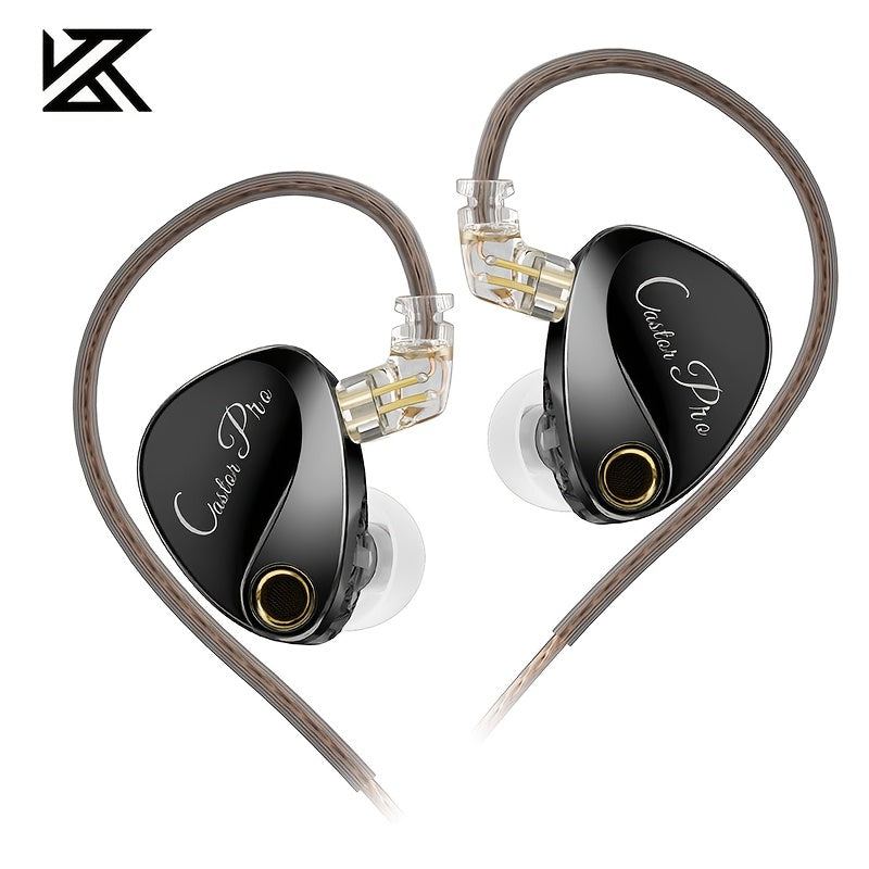 In-Ear Earphones with 2DD Dynamic Drivers Semi-Open-Back Call Control Detachable Cable Microphone for Cellphones