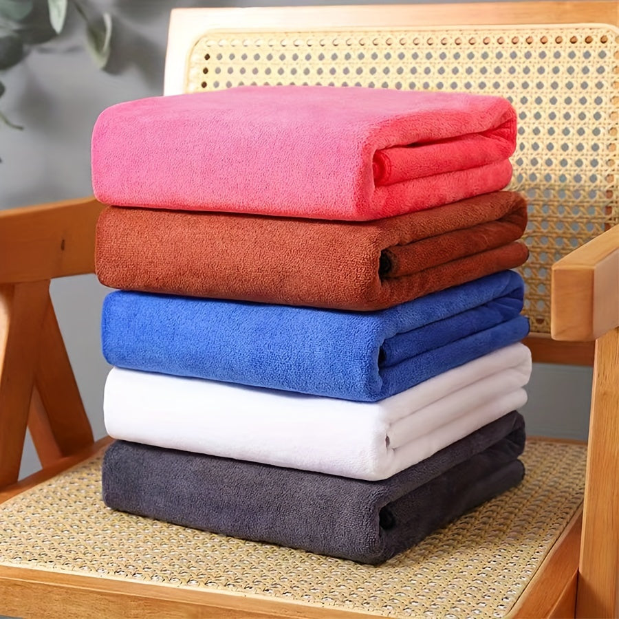 Одно большое, впитывающее микрофибровое банное полотенце (101,6 см X 203,2 см), которое быстро сохнет и подходит для тела, спорта, йоги, спа и фитнеса.