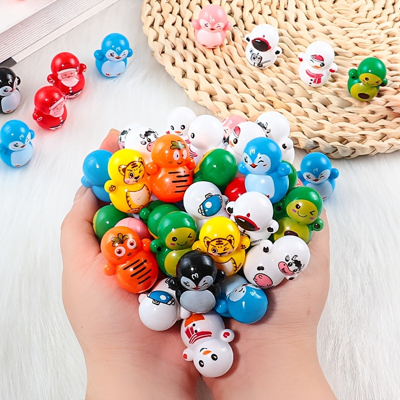 10/20 Pcs Cat Rolling Toys Durable Plastic Interactive No Electricity Needed