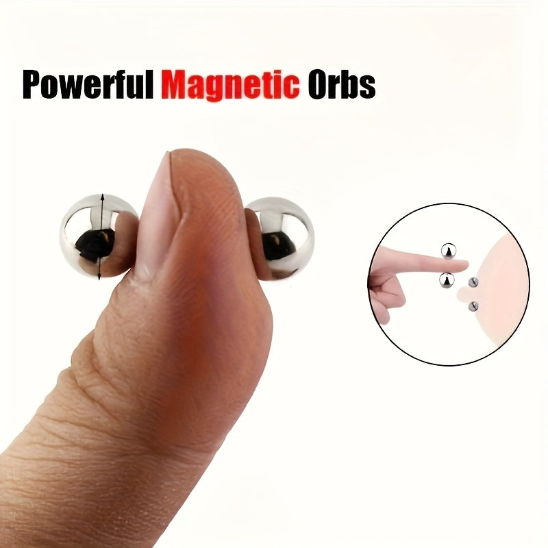 Adult Magnetic Nipple Clamps and Labia Screw Set, Strong, Reusable, Sensual Play